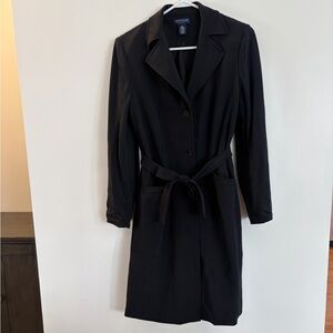 Ann Taylor Black Wool Blend Coat